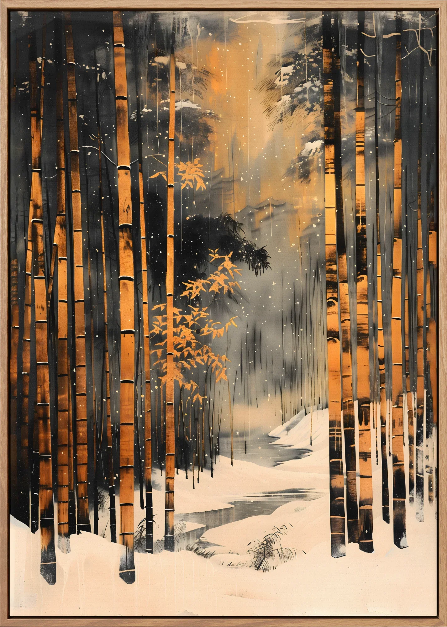Bamboo In The Snow - Canvas - Image 5