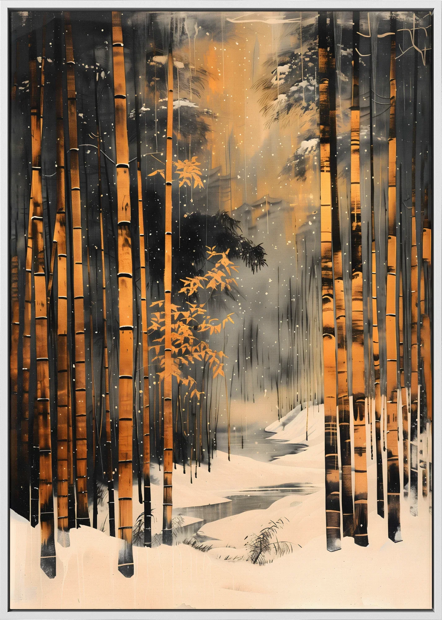 Bamboo In The Snow - Canvas - Image 6