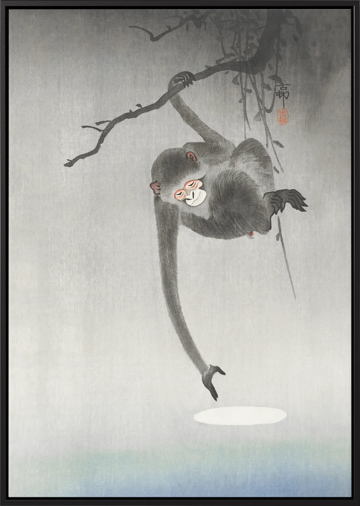 Monkey and Moon - Canvas