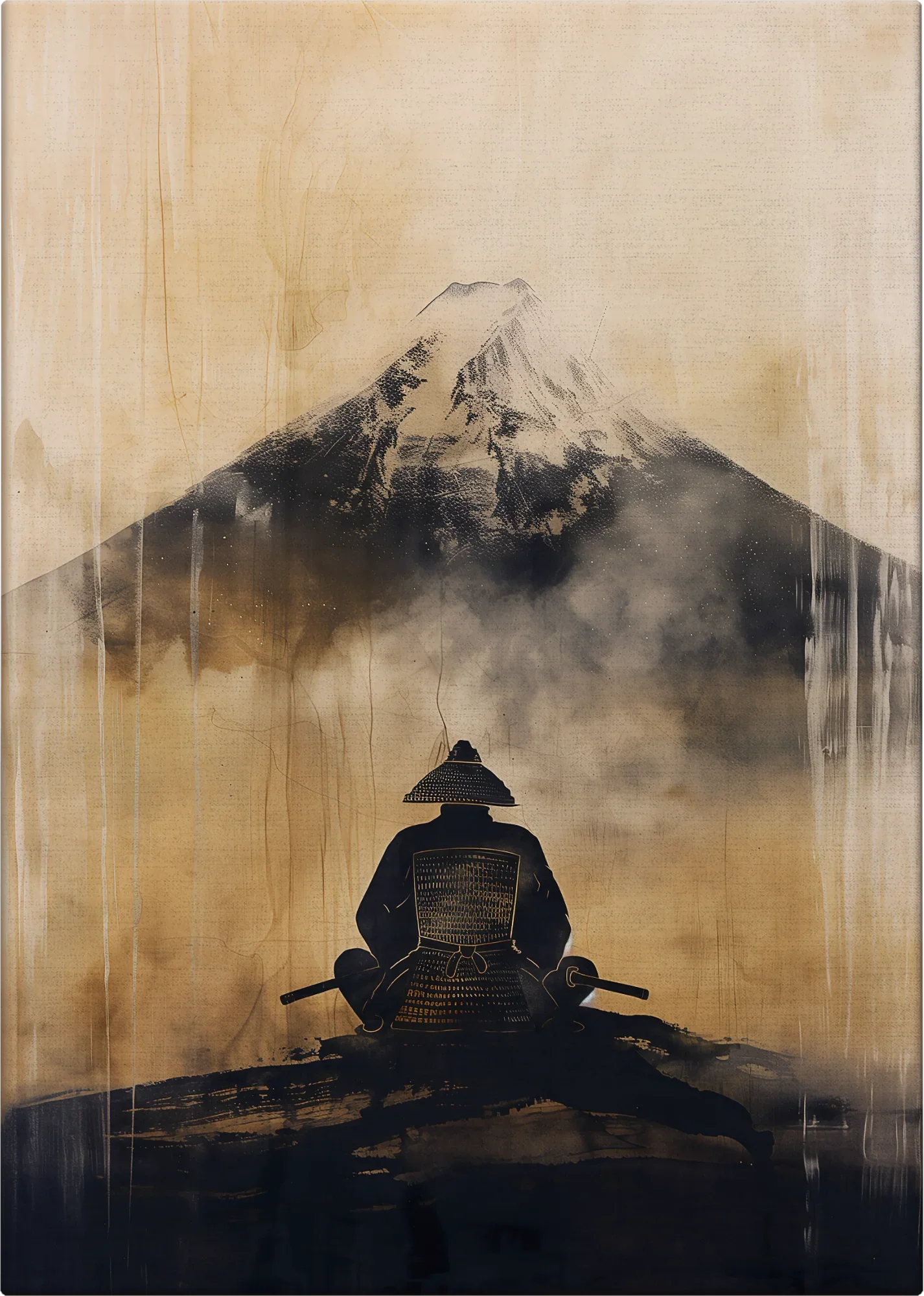 Samurai Meditation - Canvas - Image 3