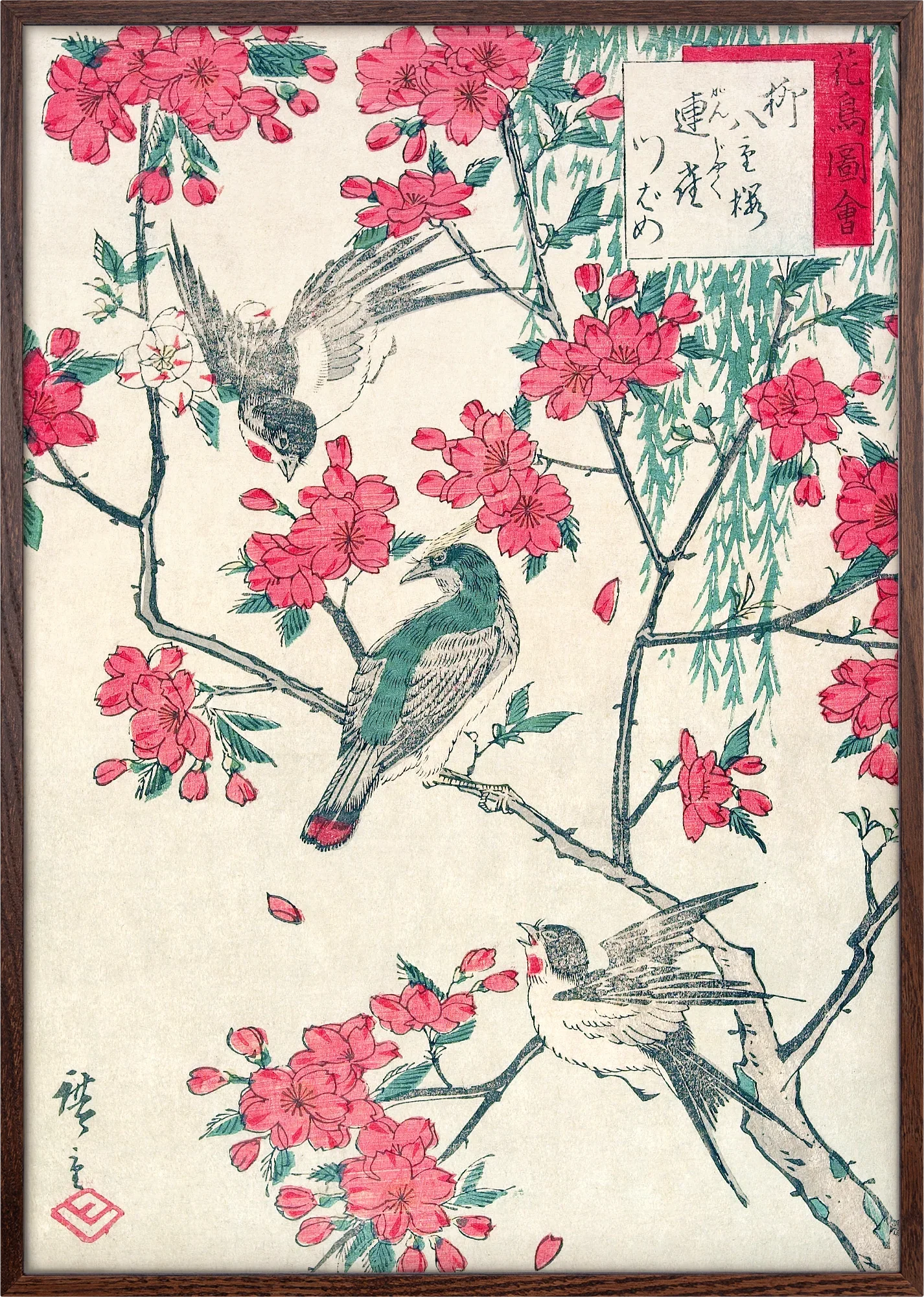 Cherry Blossoms and Sparrows - Image 3