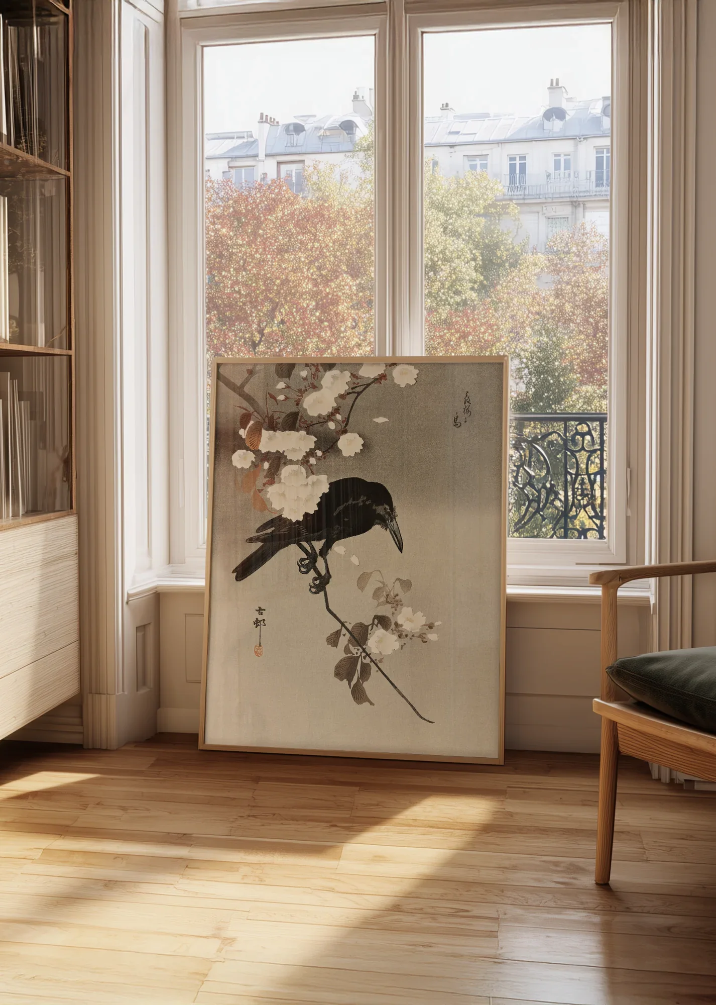 Crow and Cherry Blossom - Image 3