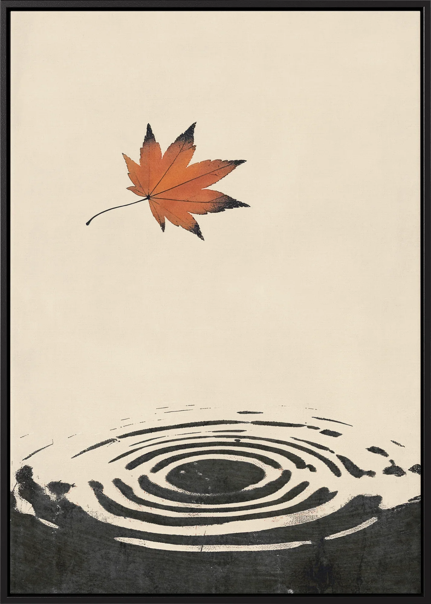 Falling Maple Leaf - Canvas