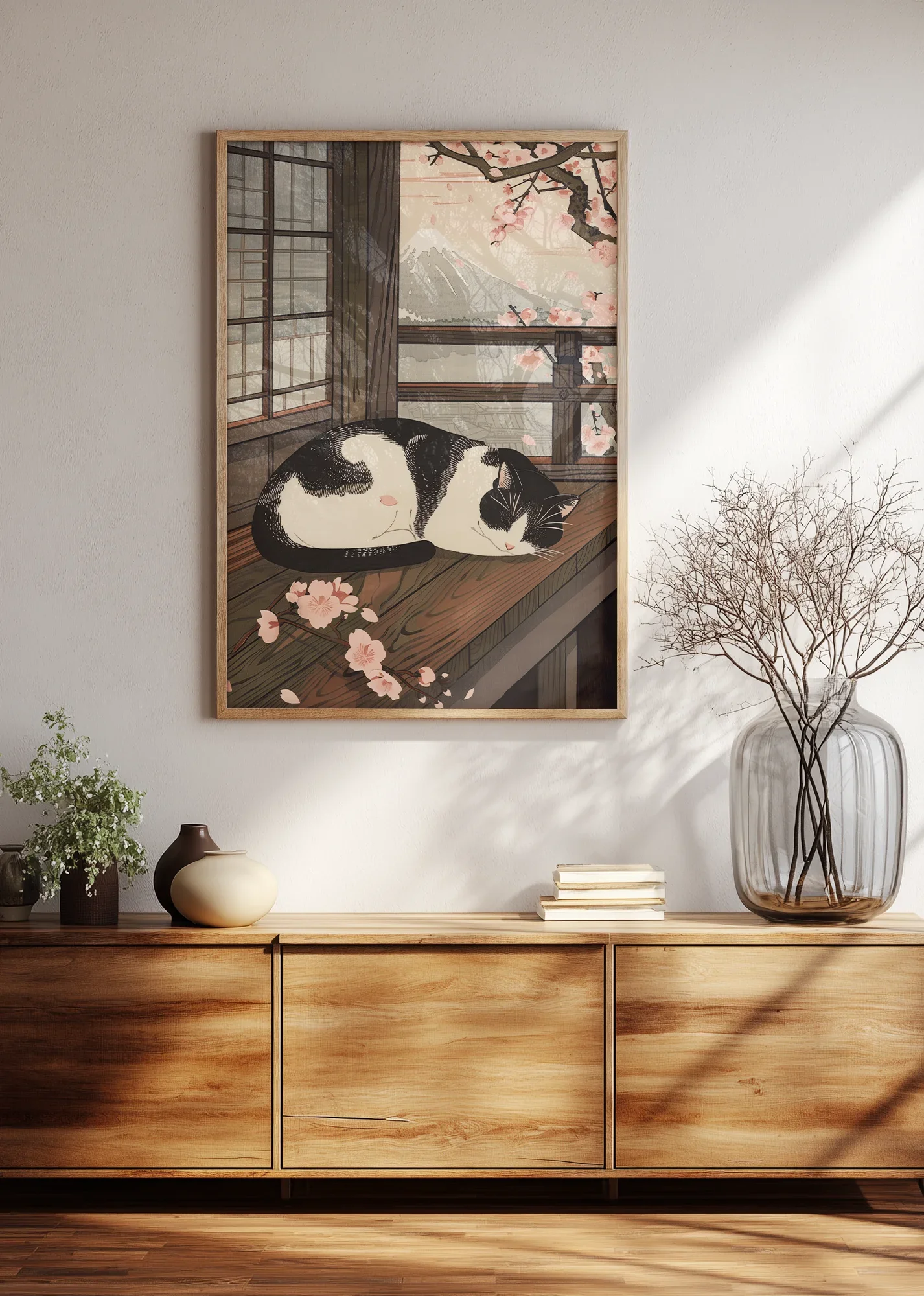 Sleeping Cat in Spring - Image 3