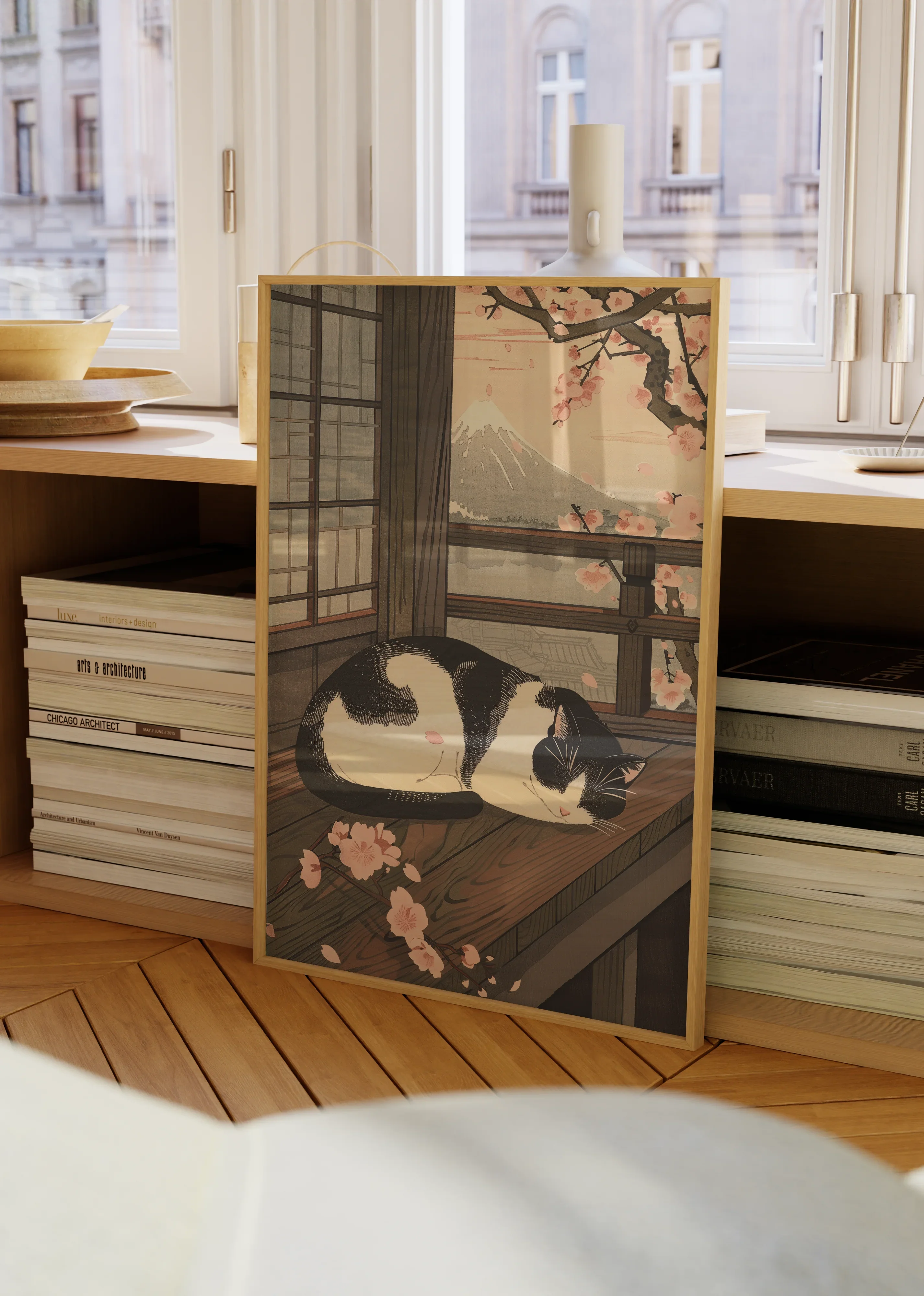 Sleeping Cat in Spring - Image 4