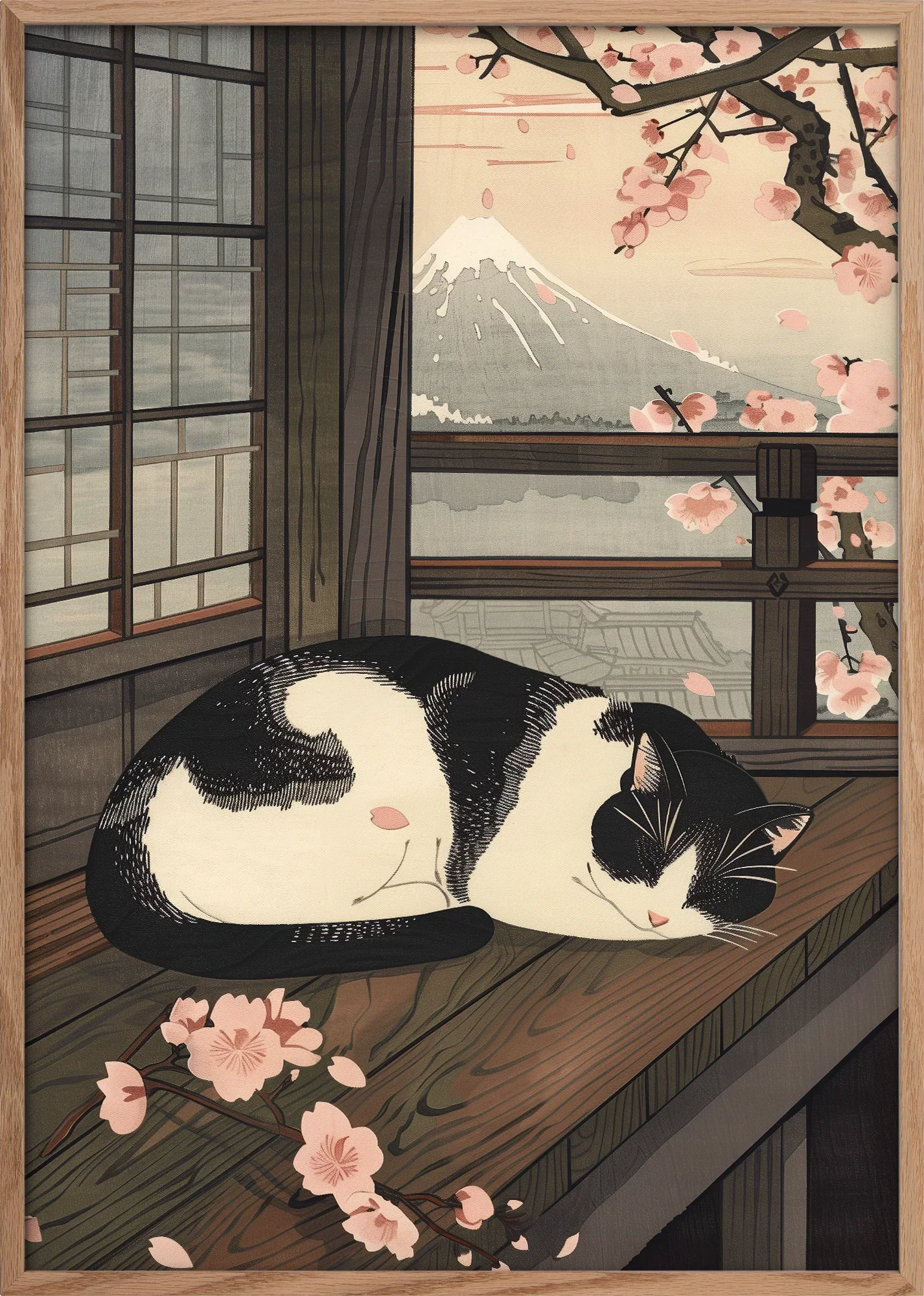 Sleeping Cat in Spring - Image 5