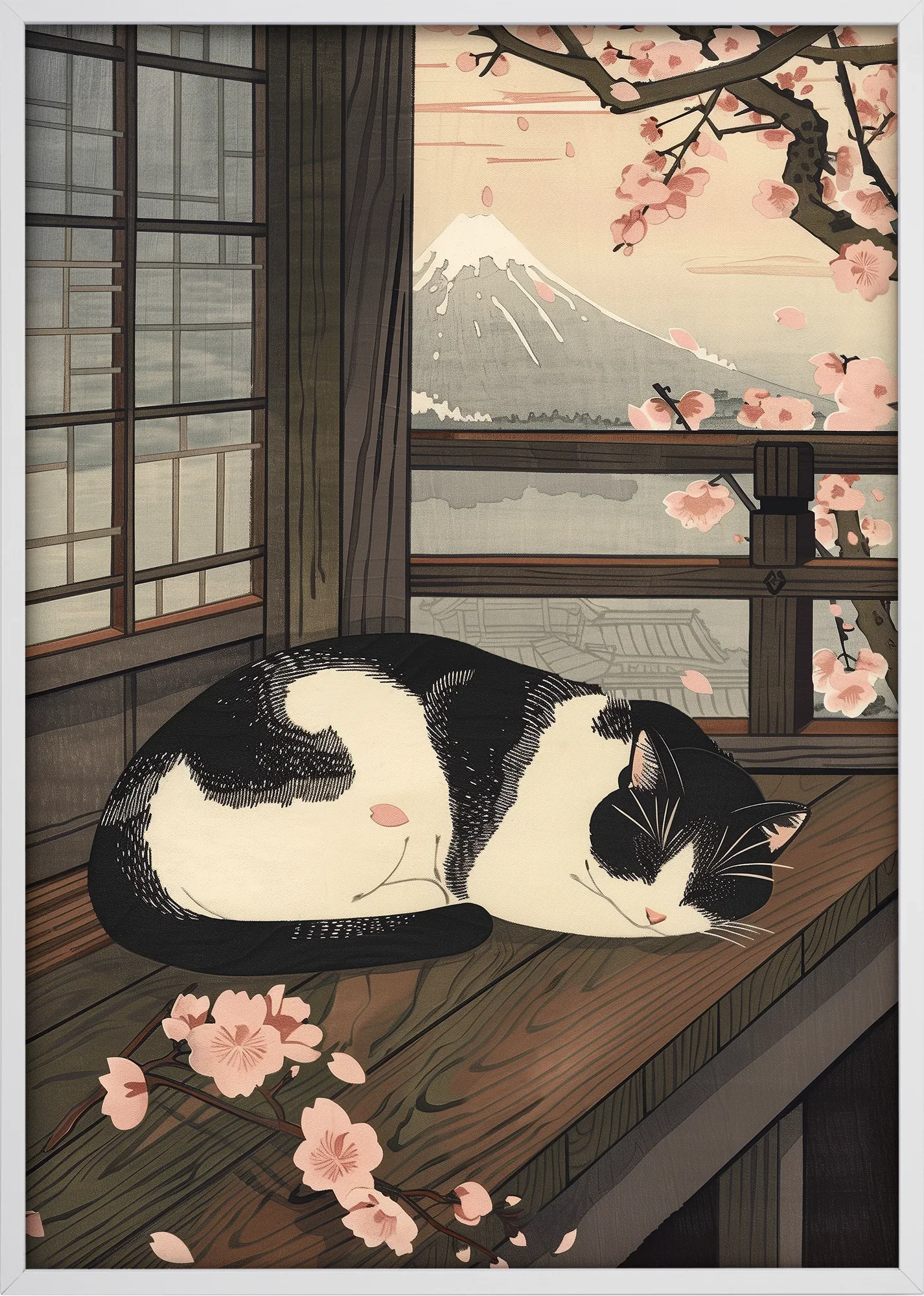 Sleeping Cat in Spring - Image 7
