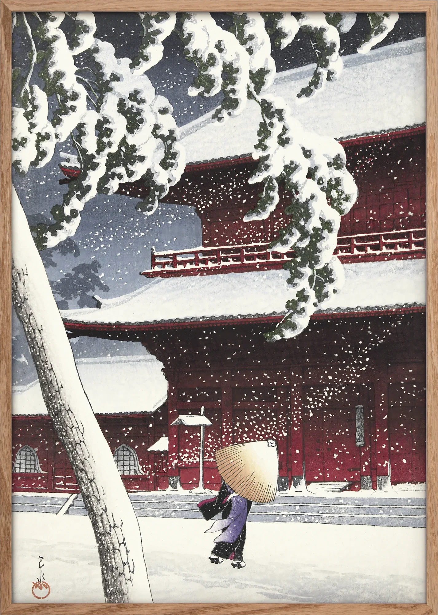 Zojoji Temple in Snow - Image 3