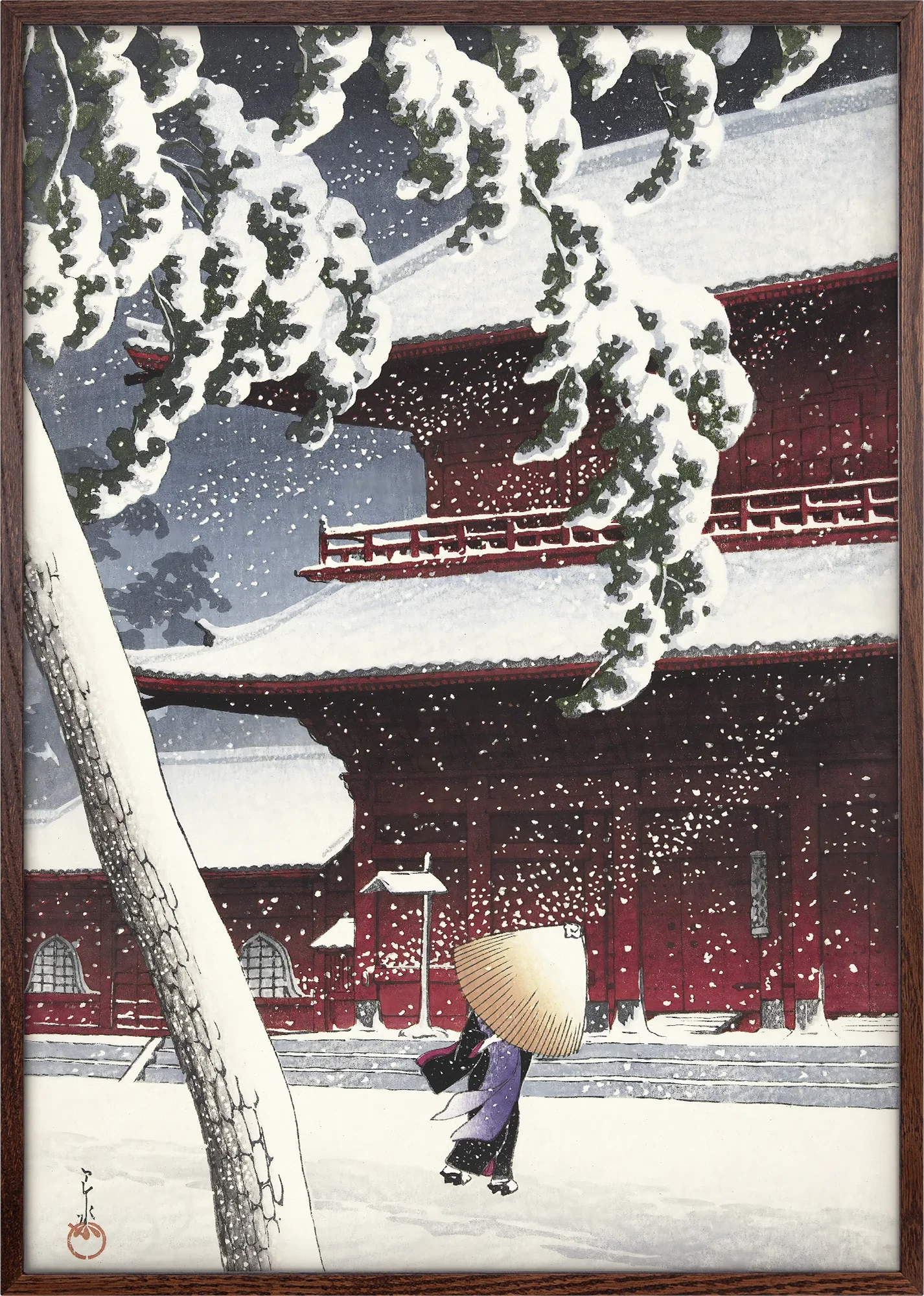 Zojoji Temple in Snow - Image 4