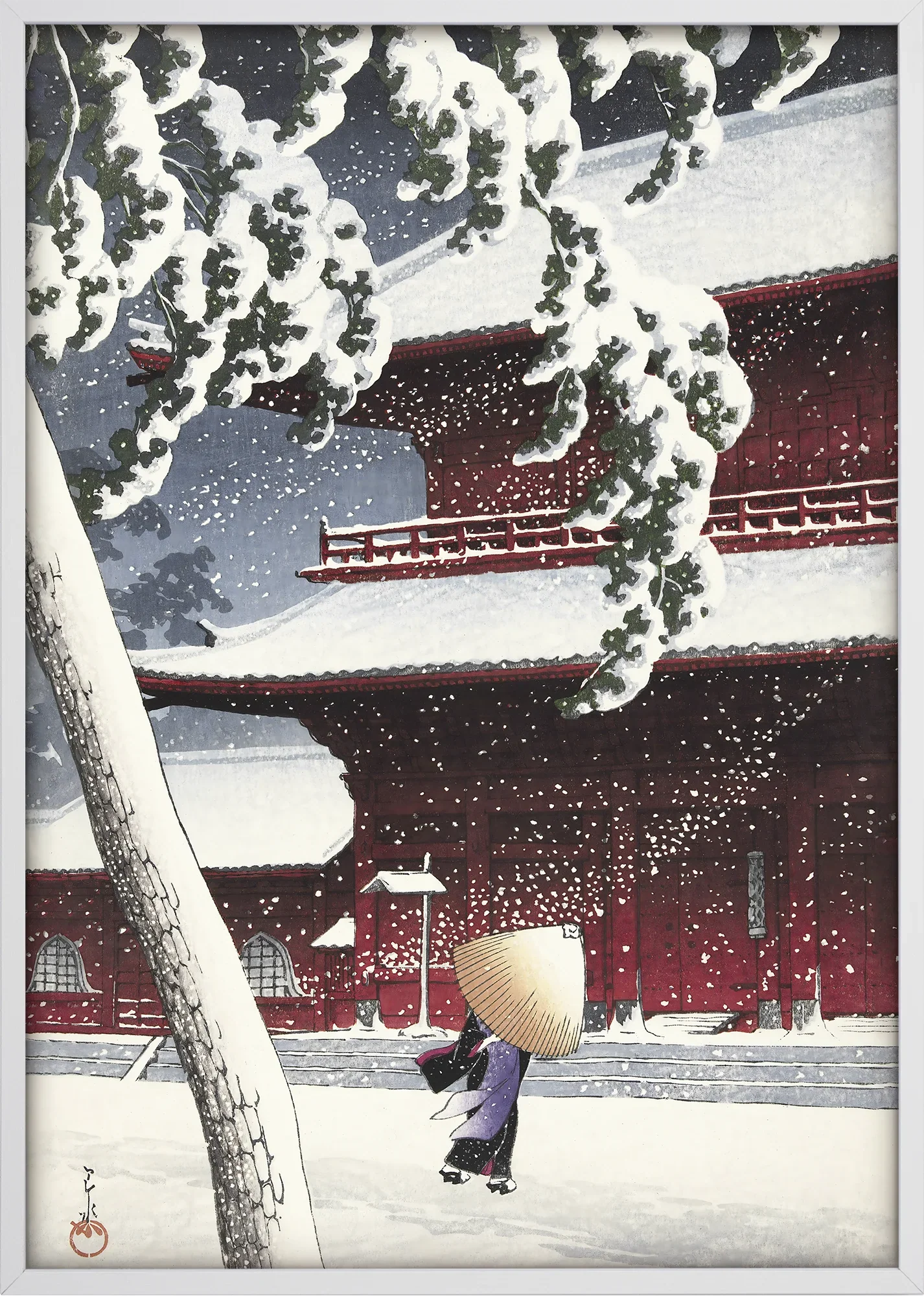 Zojoji Temple in Snow - Image 5